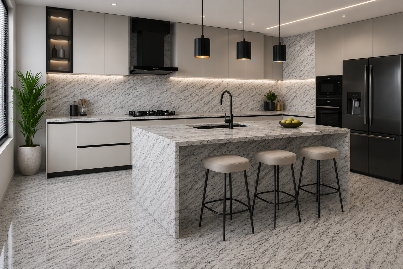 Luxury natural stone interior